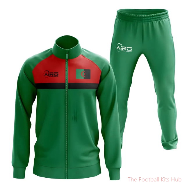 Men Algeria Concept Football Tracksuit (Green)