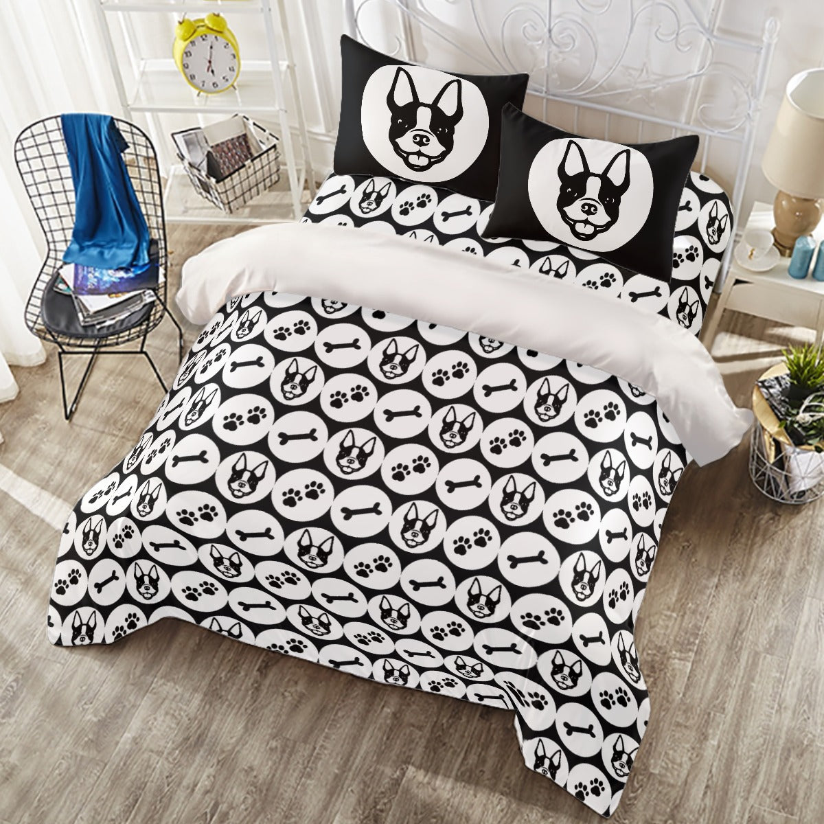 Zoe - Duvet Cover Set for Boston Terrier lovers