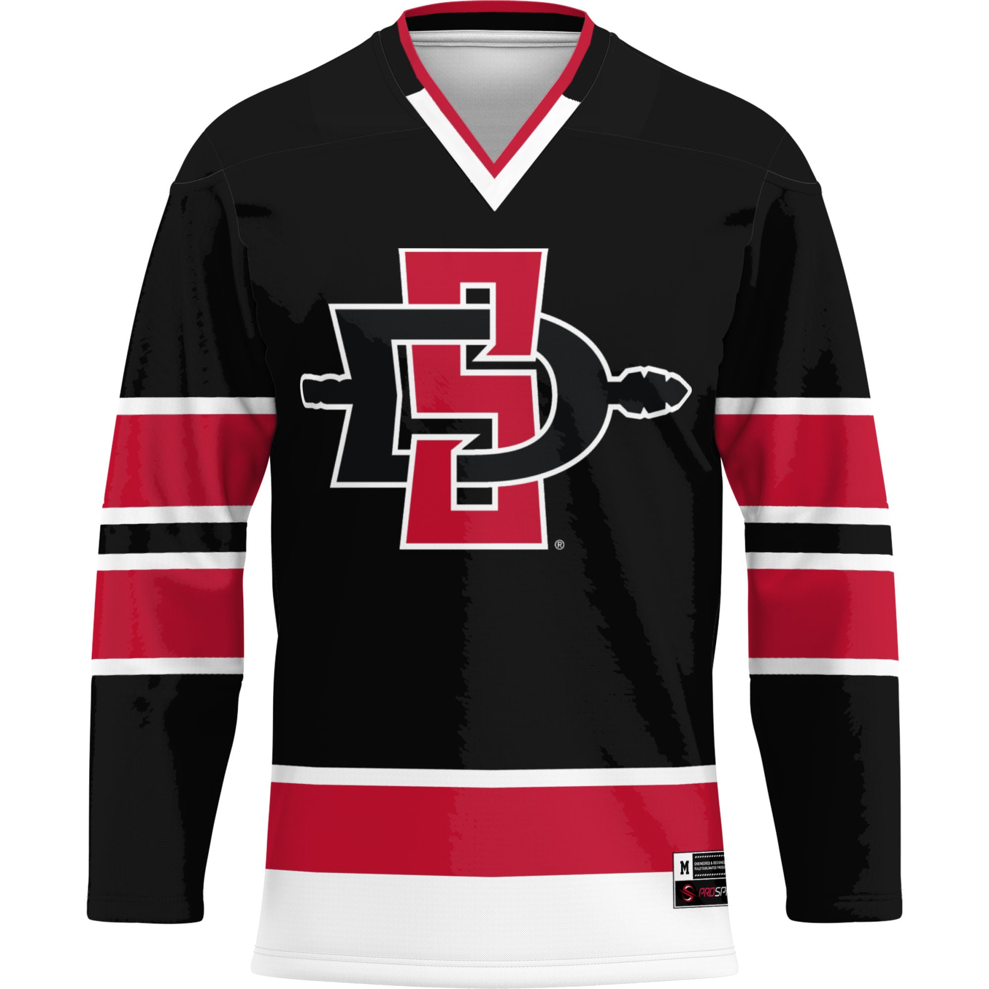 San Diego State Aztecs GameDay Greats Hockey Jersey - Black