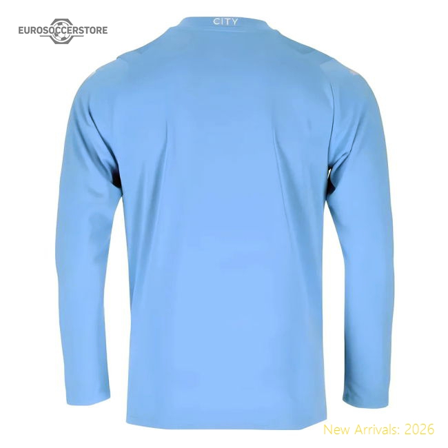 Authentic 2023-2024 Man City Long Sleeve Home Shirt - Premium Quality
