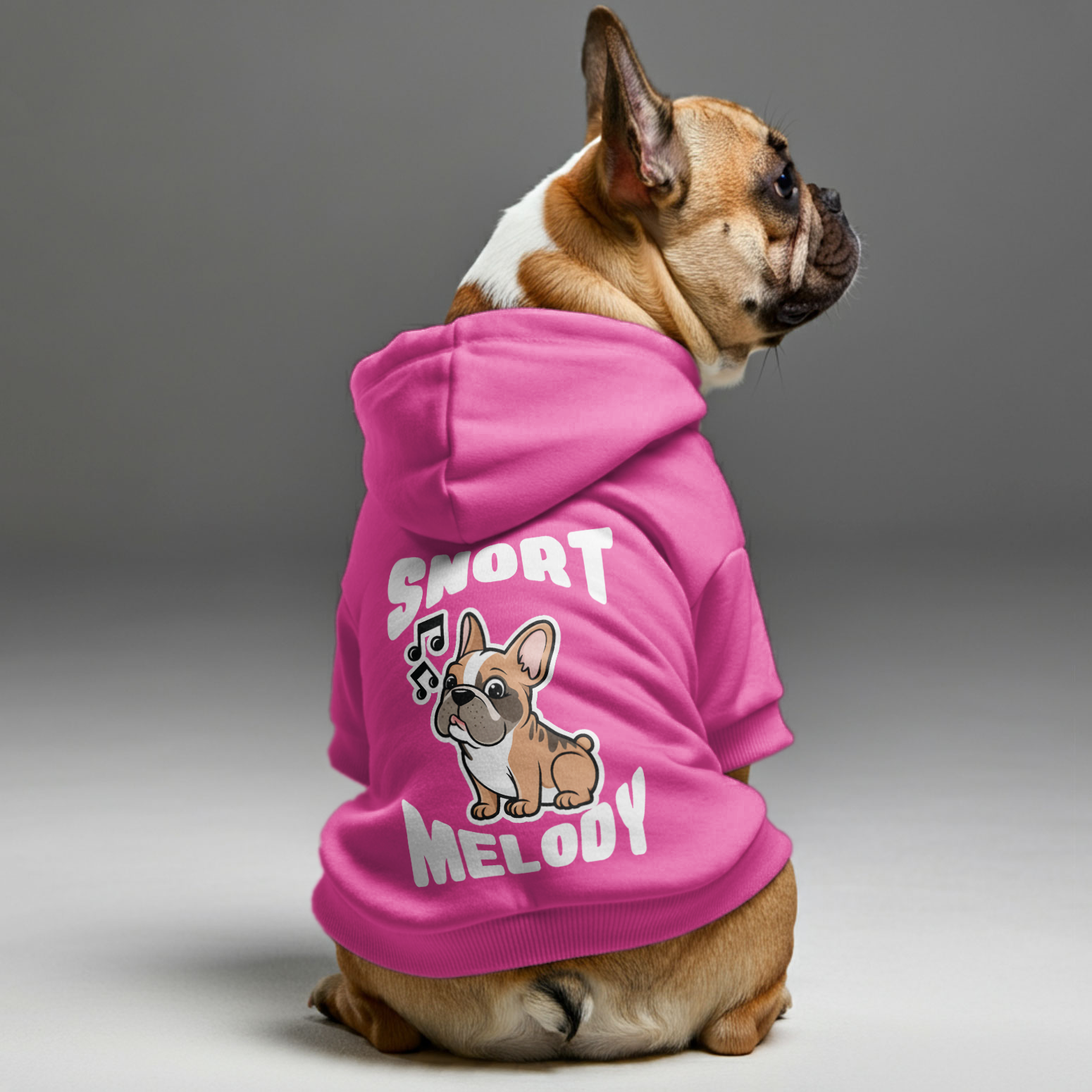 Culture-Inspired Snort Melody - Personalized French Bulldog Hoodies W...