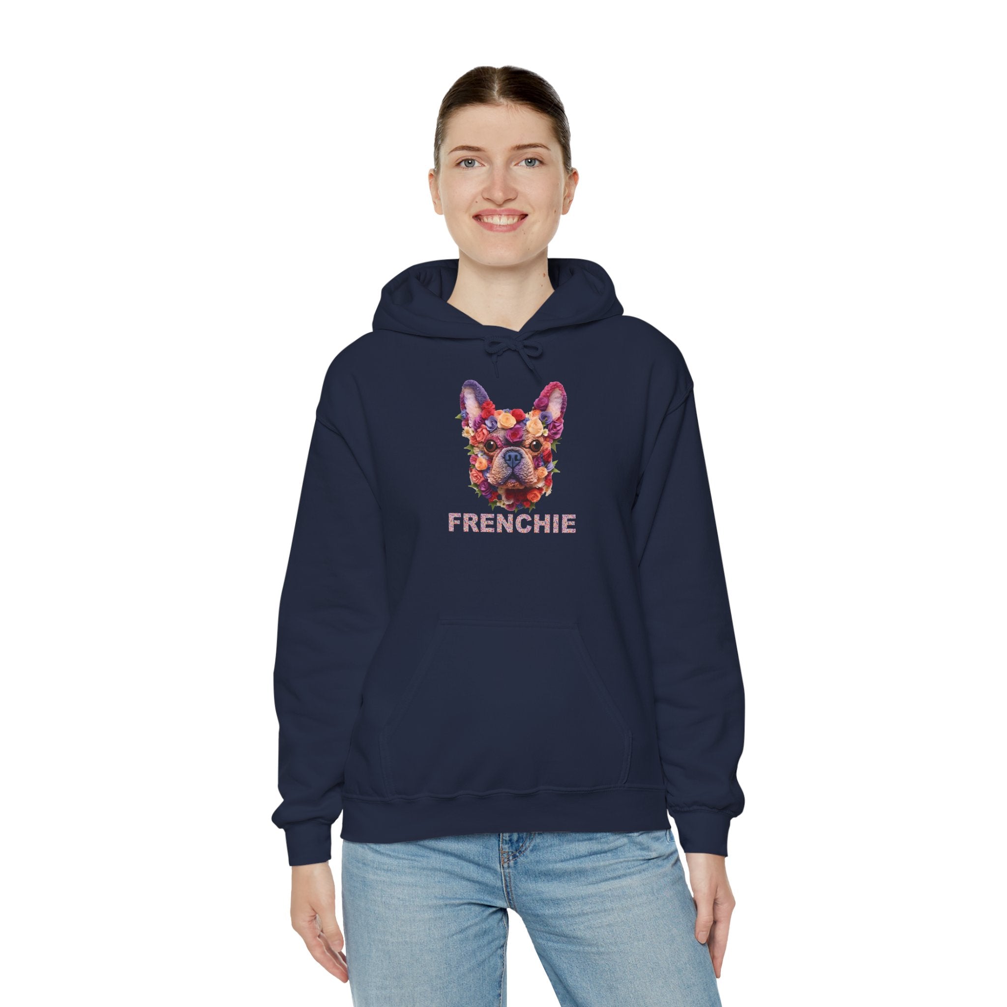French Bulldog Flowers Unisex Hoodie Practical Pet Supply