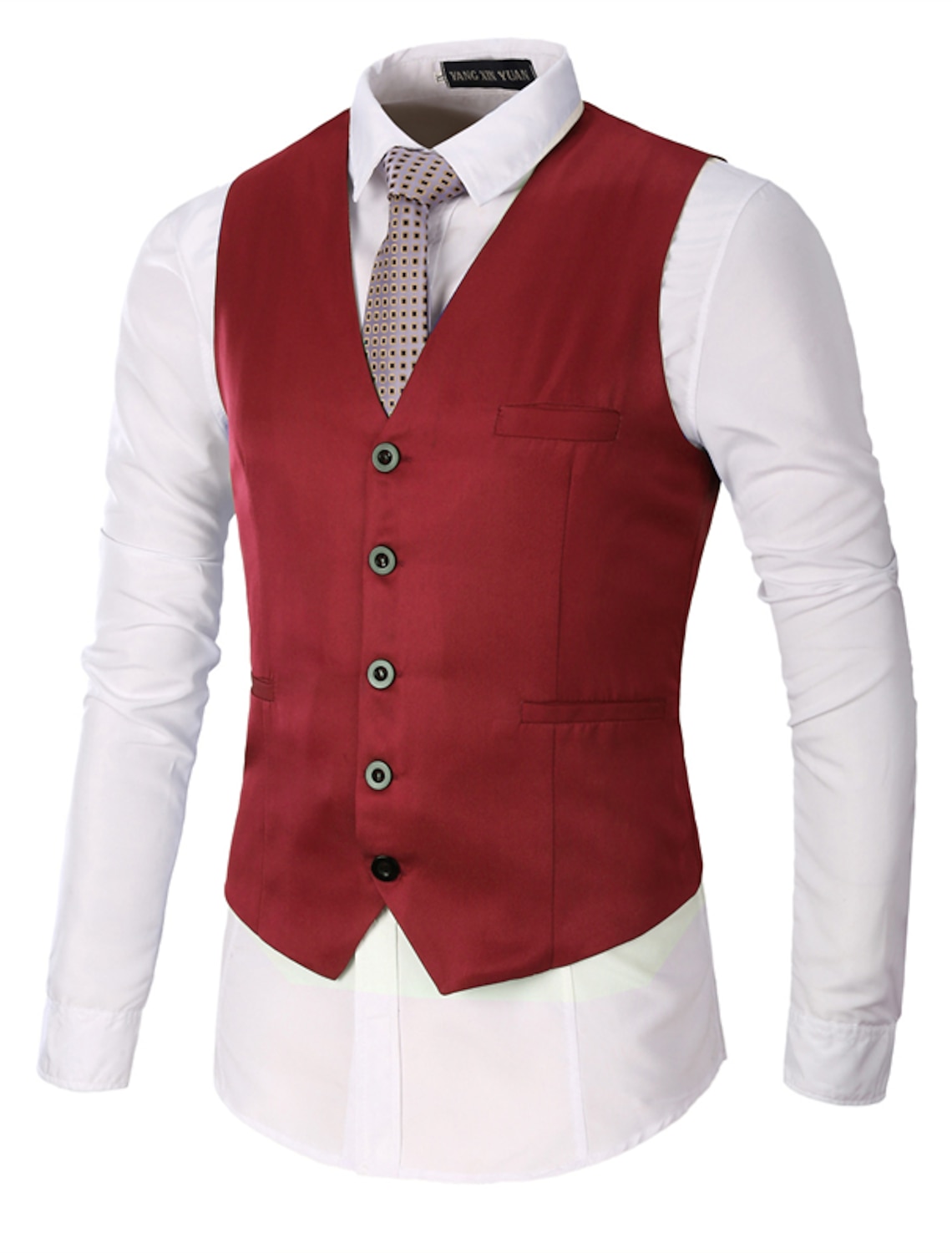 Men's Vest Waistcoat Wedding Office & Career Daily Wear Going out