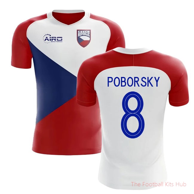 [JED] 2025/26 Czech Republic Home Football Shirt (POBORSKY 8)