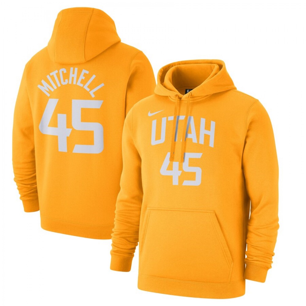 Budget-Friendly Men's Jazz #45 Donovan Gold Basketball Jersey