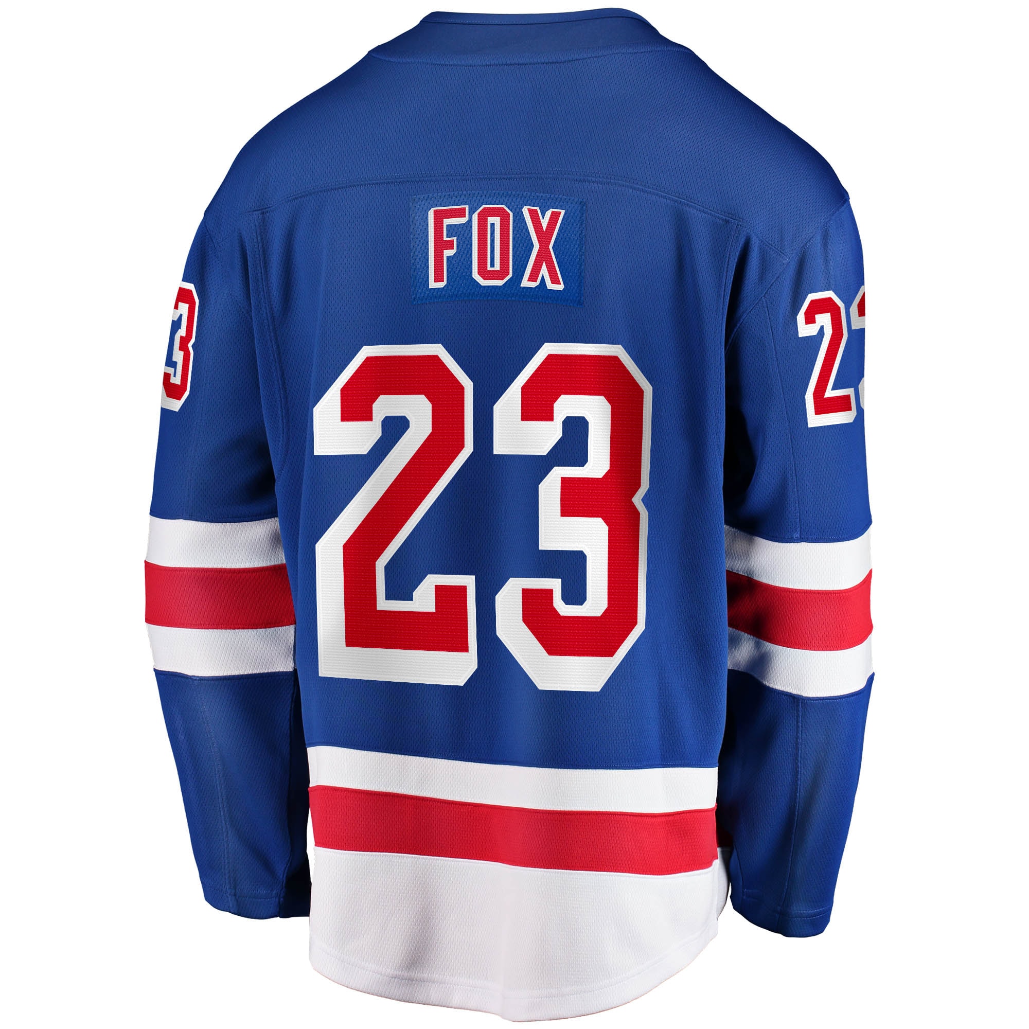 [SJH] Adam Fox #23 New York Rangers Home Breakaway Replica Jersey - Blue
