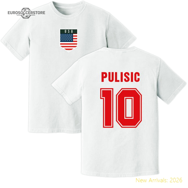 Pulisic USA Training Jersey (White)