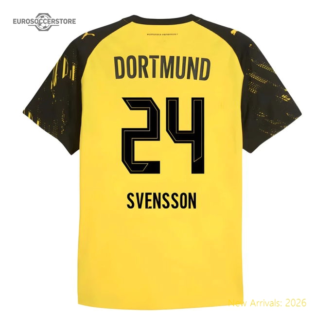 Professional-Grade 2025-2026 Borussia Dortmund Authentic Home Shirt (Svensson