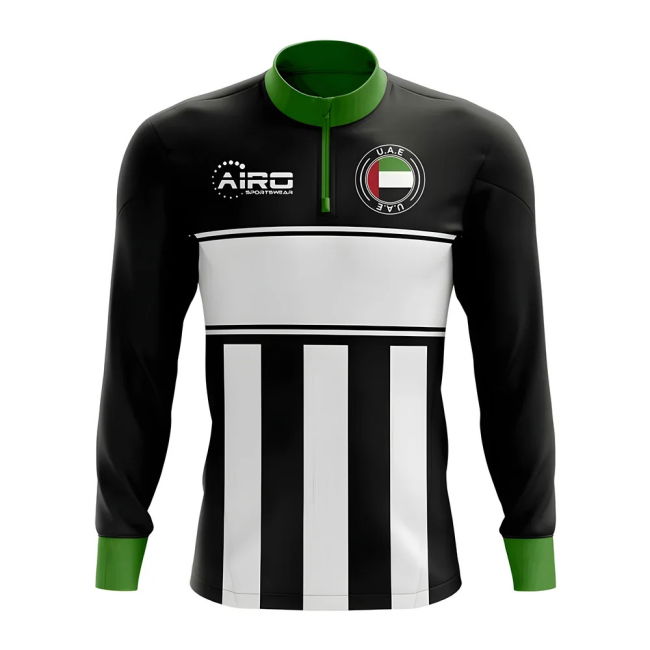 Exclusive-Design Uae Concept Football Half Zip Midlayer Top