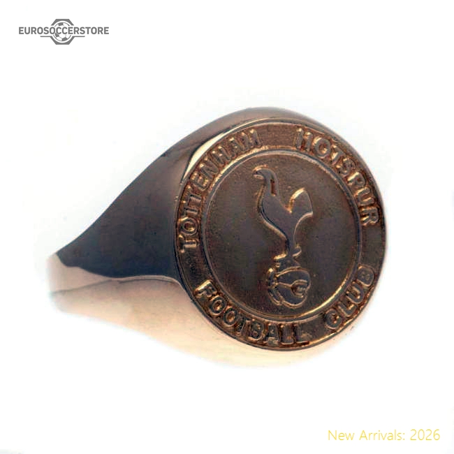 Premium Tottenham Hotspur Hotspur Fc 9ct Gold Crest Ring Large