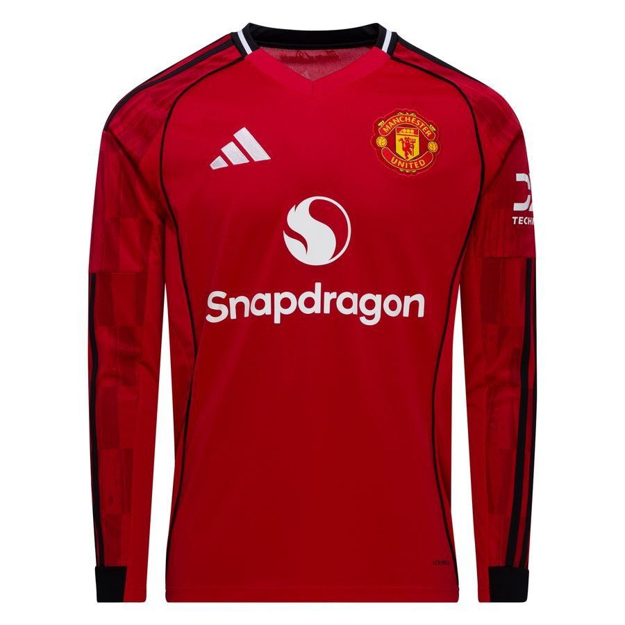 Manchester United Home Shirt 2025/26 Kids Long Sleeves