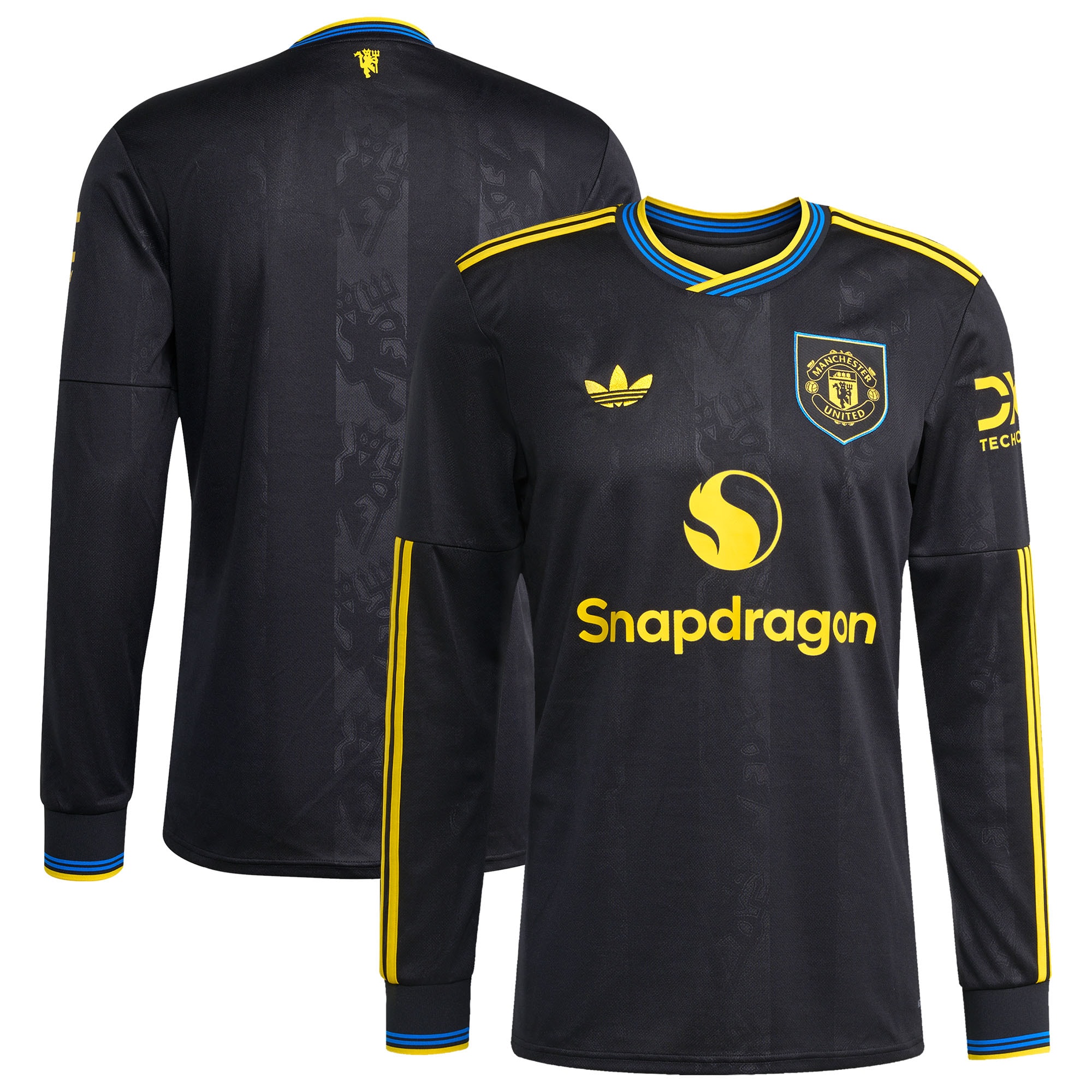 [SJH] Manchester United 2025/26 Third Replica Long Sleeve Jersey - Black