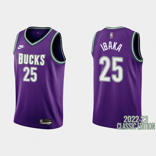 Purple MIL Milwaukee Bucks #25 Nike Game-Used Style Jersey Game Day Wear