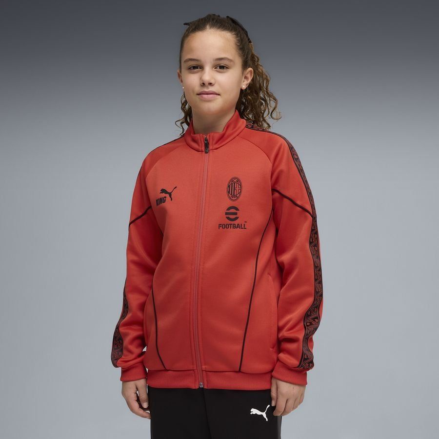 Milan Jacket King Anthem - Red Fire/PUMA Black Kids
