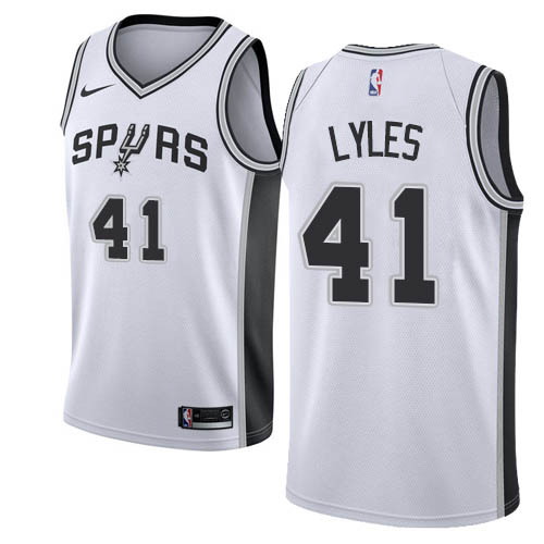 White Antonio Spurs #41 Nike Performance Jersey Basketball Jersey