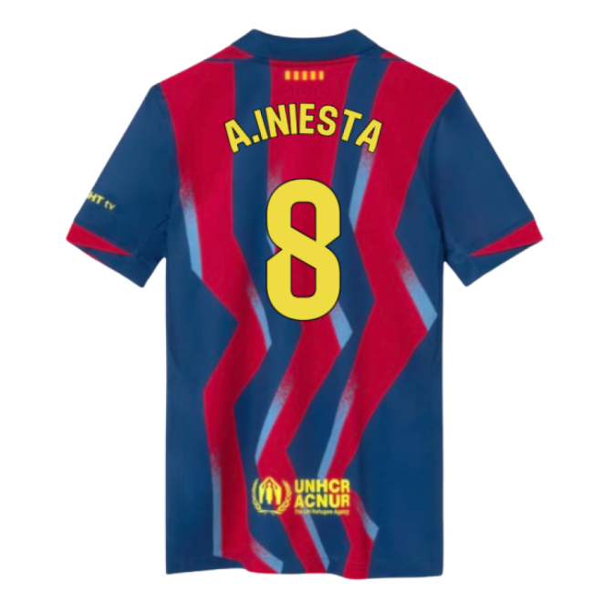2025-2026 Barcelona Fourth Shirt (Kids) (A.Iniesta 8) Match Replica