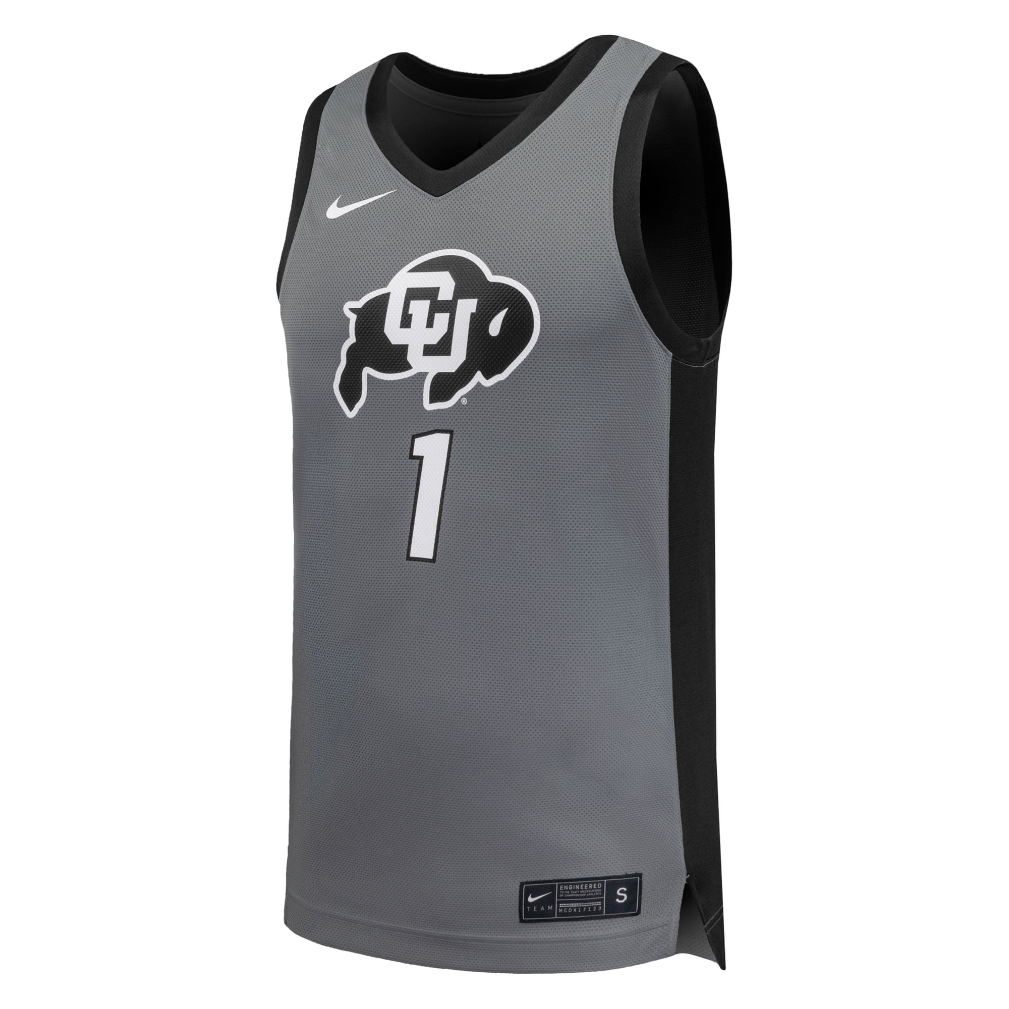 [DDG] Colorado Buffaloes Replica Basketball Jersey - Gray