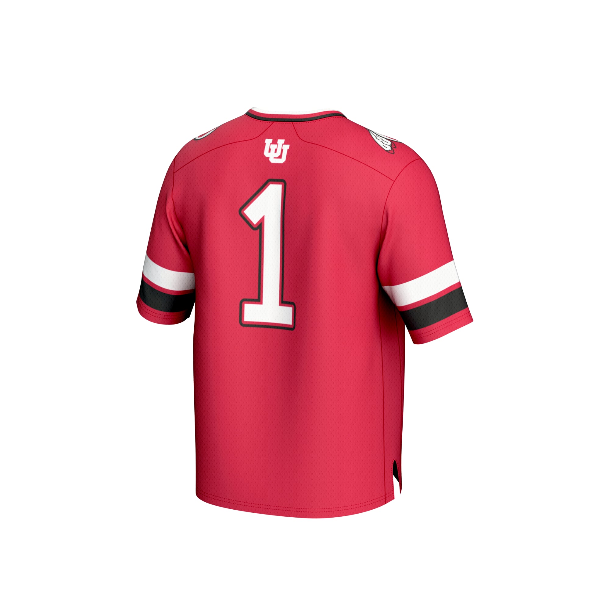 #1 Red Utah Utes Lightweight Collegiate Football Fashion Jersey