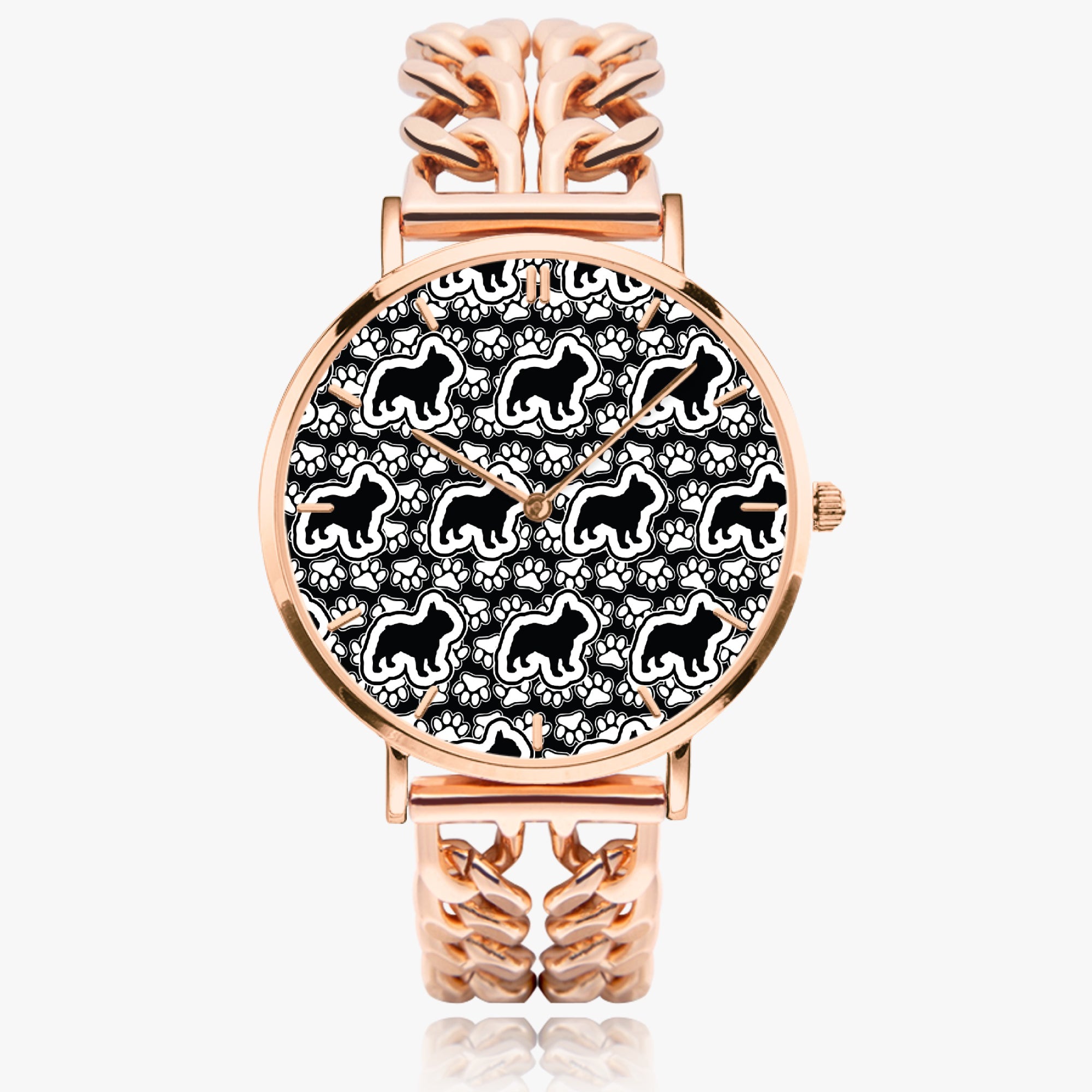 Cadence - Chic Hollow Strap Watch for Frenchie Lovers