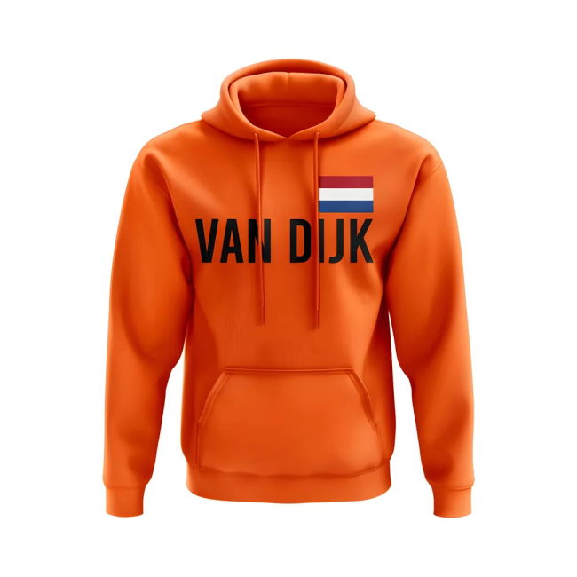 Van Dijk Holland Name Hoody (Orange) Holland Netherlands