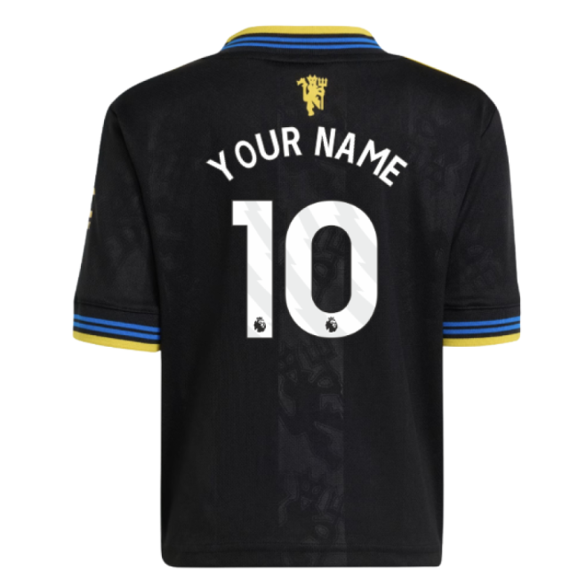 Women's 2025-2026 Manchester United Third Mini Kit (Your Name)
