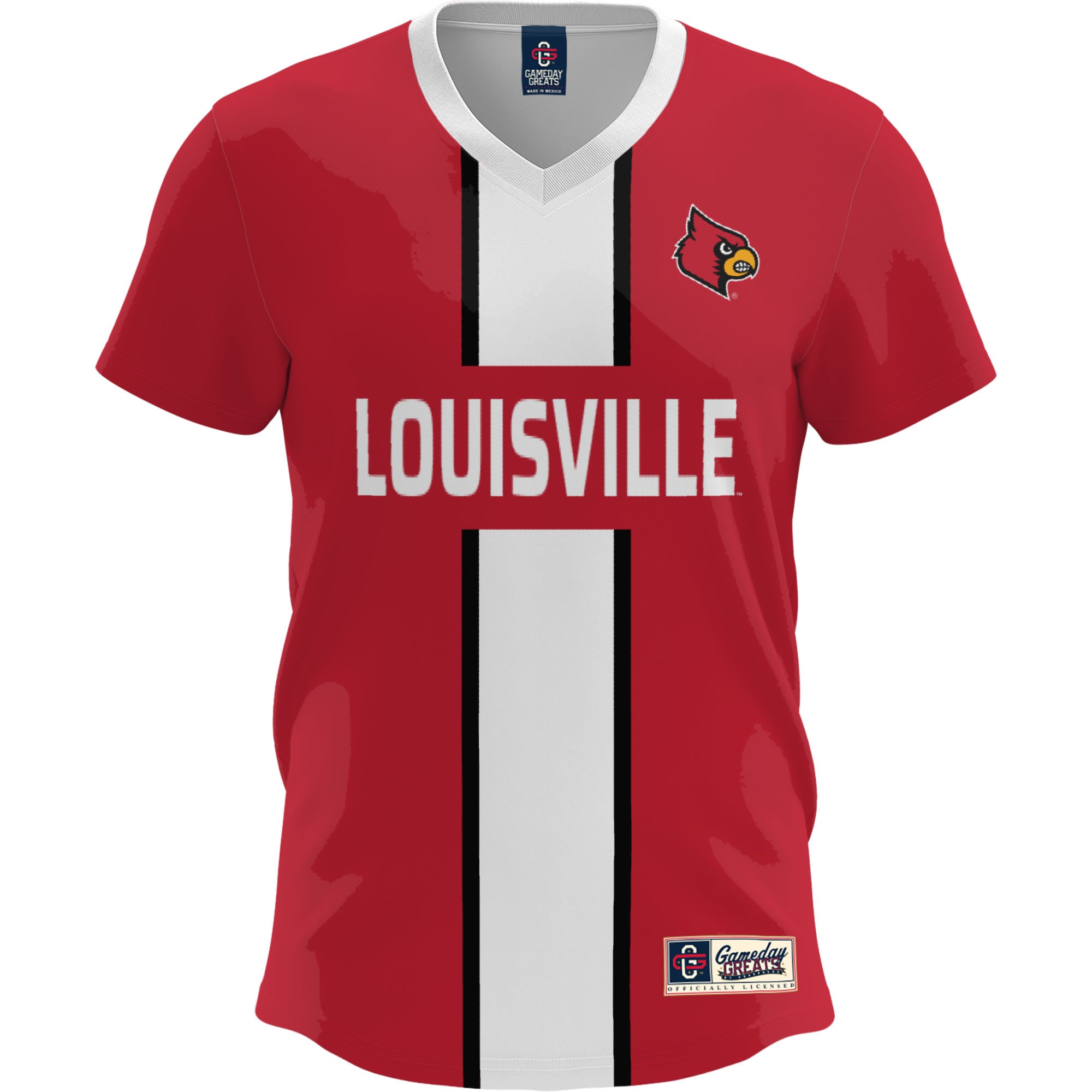 [LK] Louisville Cardinals GameDay Greats Youth Lightweight Soccer Fashion Jersey - Red