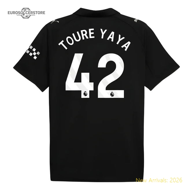 2025-2026 Man City Away Shirt (Toure Yaya 42)