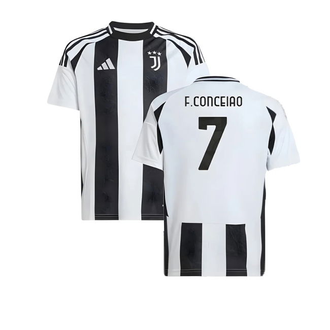 Authentic 2024-2025 Juventus Home With Limited Edition Design