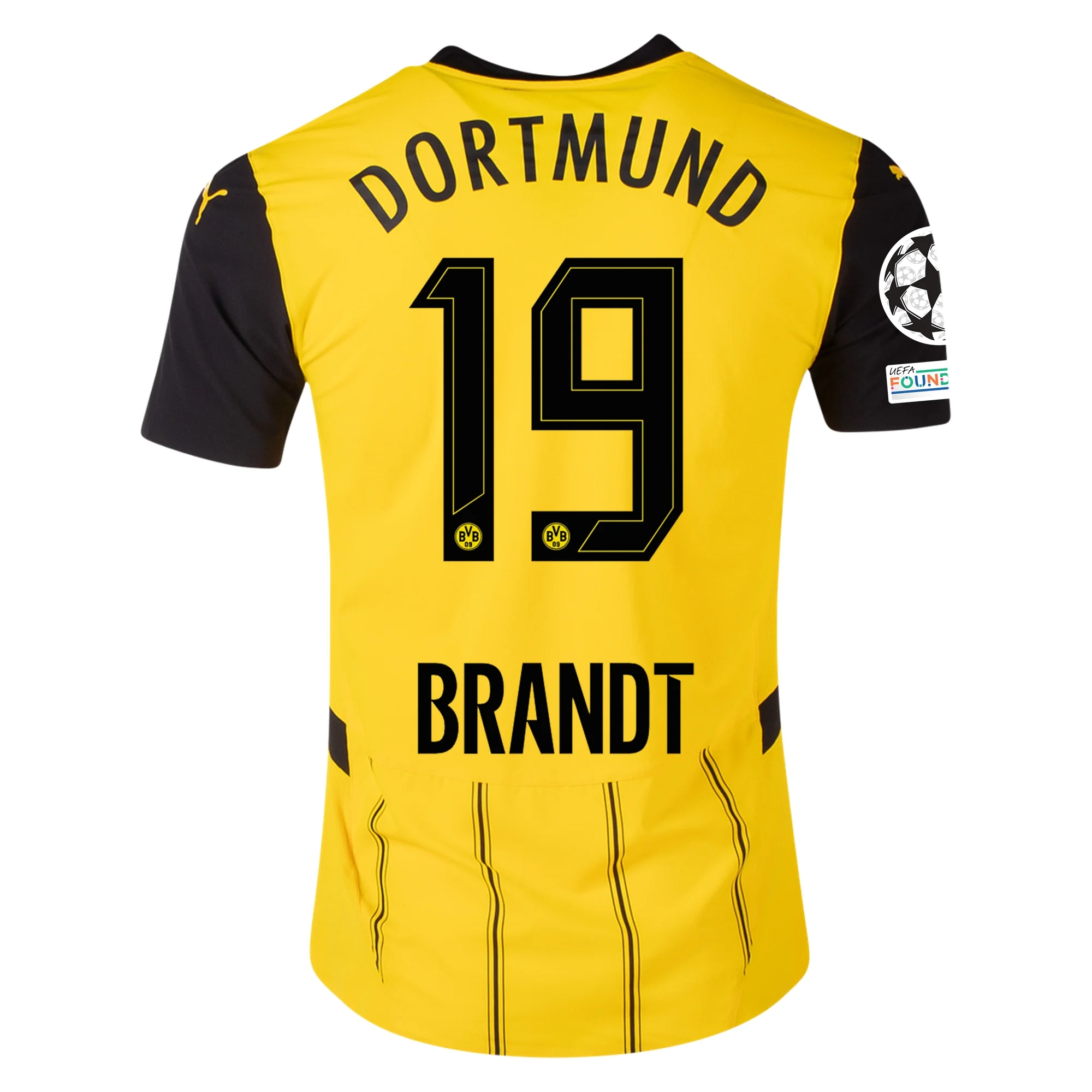 Borussia Dortmund Brandt 2024-2025 UCL Home Jersey – Authentic Shirt