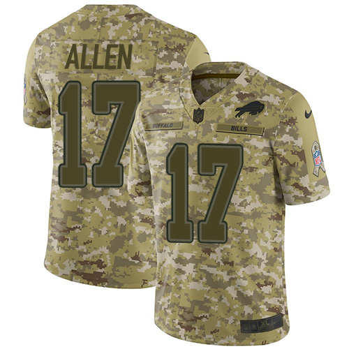 Official NFL BUF Bills #17 Josh Allen Team Color Limited Jersey