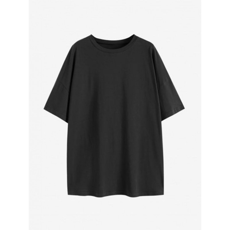 Drop Shoulder But You Rose Print T Shirt AQ5727