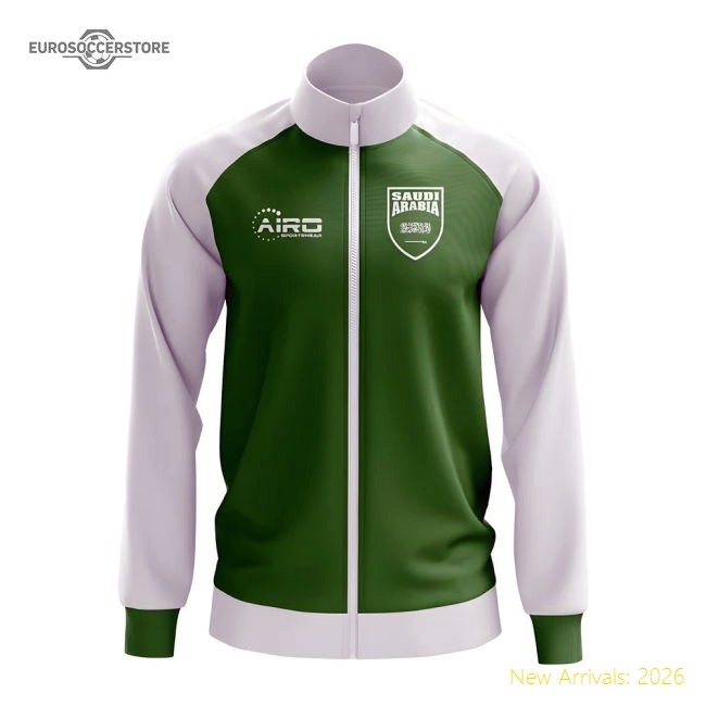 Premium-grade Saudi Arabia Concept Football Track Jacket (green)