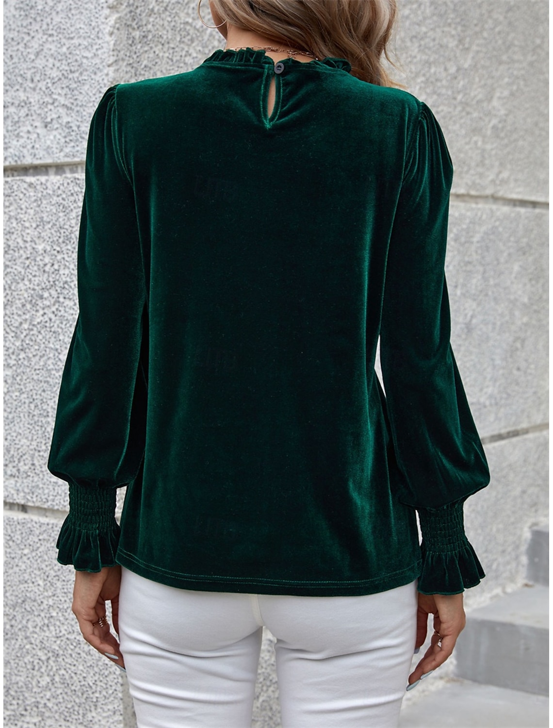 Women's Shirt Blouse Basic Casual Solid Color Regular Tops Long Sleeve Turtleneck Regular Fit Daily Fall Winter