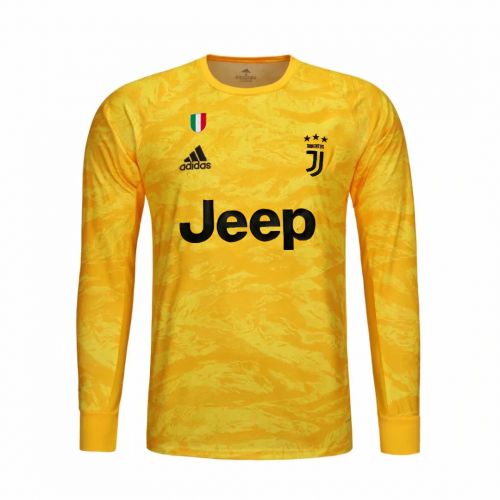 2019-20 JUVENTUS GOALKEEPER YELLOW LONG SLEEVE FOOTBALL JERSEY SHIRT