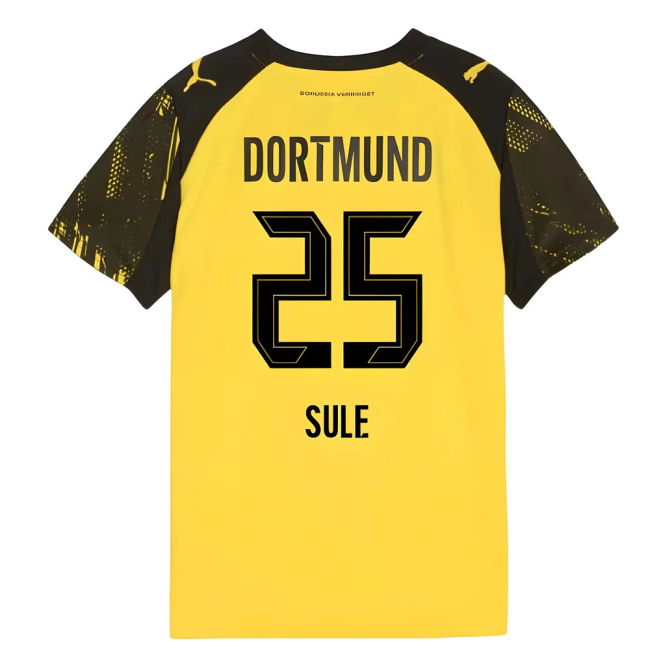 Official 2025-2026 Borussia Dortmund German Home Kit (Kids)
