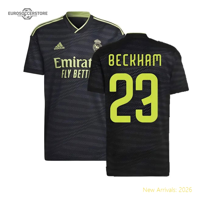 Excellent 2022-2023 Real Madrid Change Jersey (beckham 23)