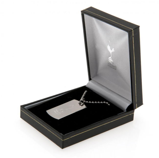 Spurs Verified Tottenham Hotspur FC Engraved Dog Tag & Chain