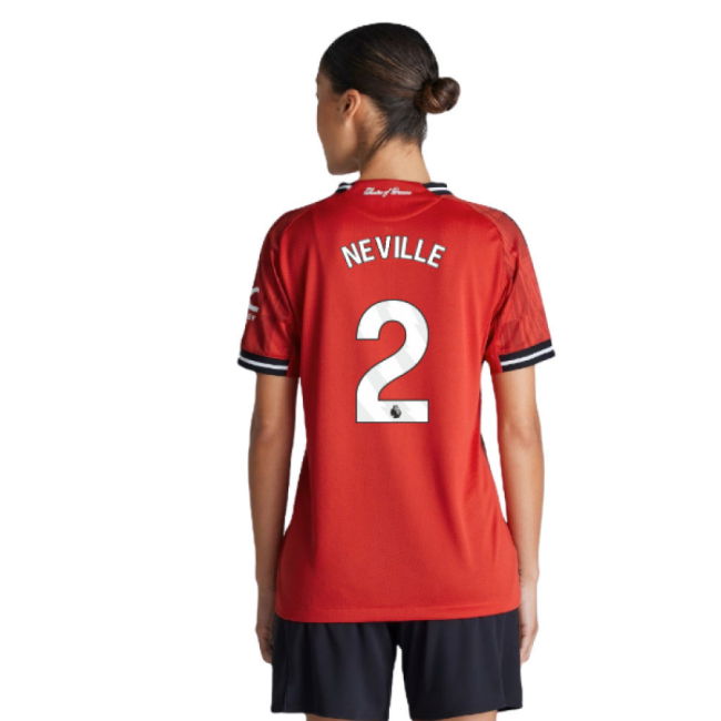 2025-20 Man Utd Authentic Home Football Shirt Neville 2 L M Women S