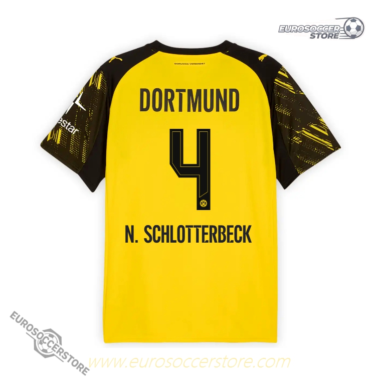 Borussia Dortmund 25-26 Home Jersey N. SCHLOTTERBECK 4