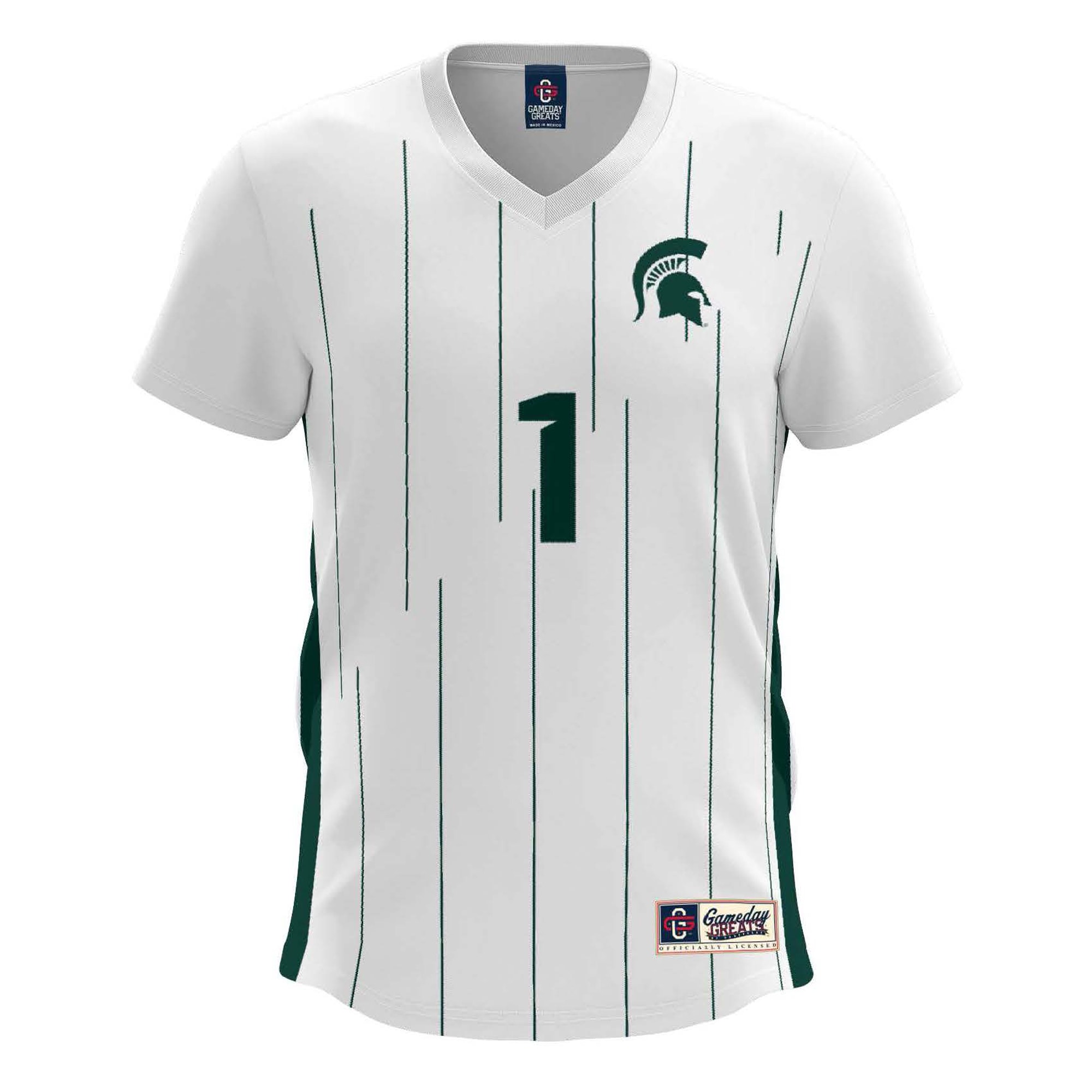 [SJH] Michigan State Spartans GameDay Greats Women's Lightweight Soccer Team Jersey - White