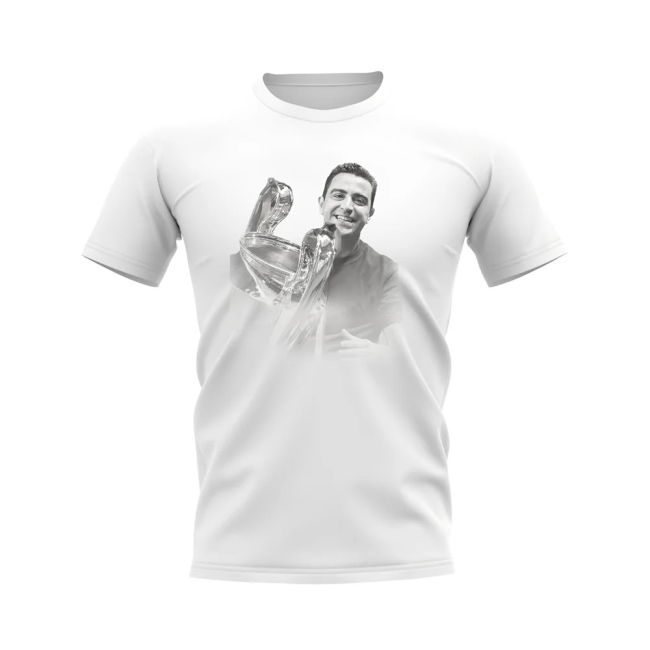 Xavi Barcelona Legend T-Shirt (White) Jersey - Game - Top- Smart