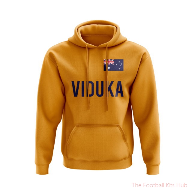 Mark Viduka Australia Name Hoody (Gold)
