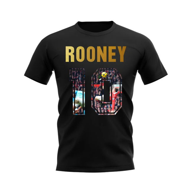 Wayne Rooney Name And Number Manchester United official style T-Shi...