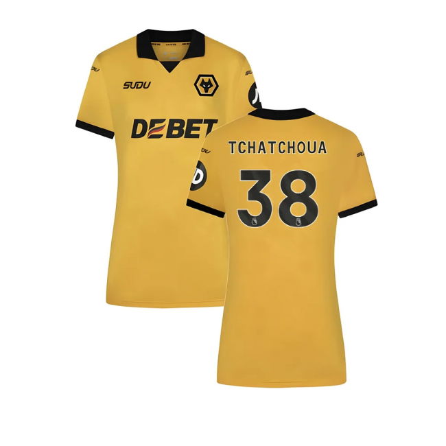 2025-2026 Wolves Home Shirt (Womens) (Tchatchoua 38)