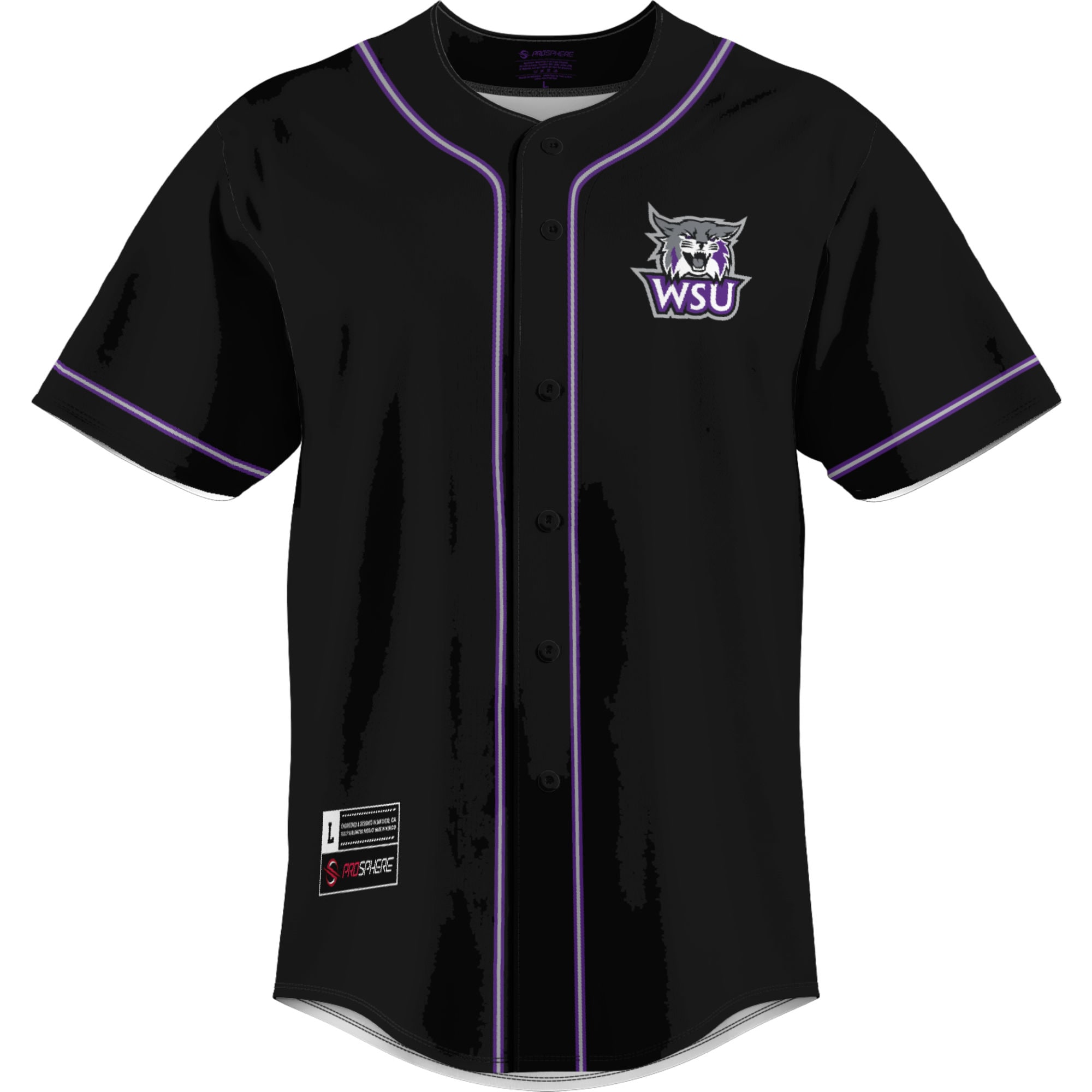 [DDG] Weber State Wildcats GameDay Greats Lightweight Baseball Jersey - Purple