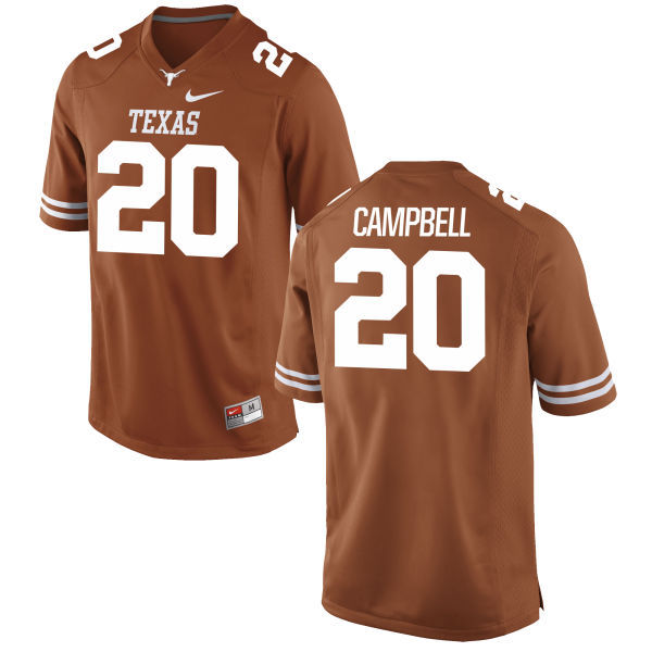 Men's UT TX Orange 2024 performance Earl Campbell #20 authentic Jersey