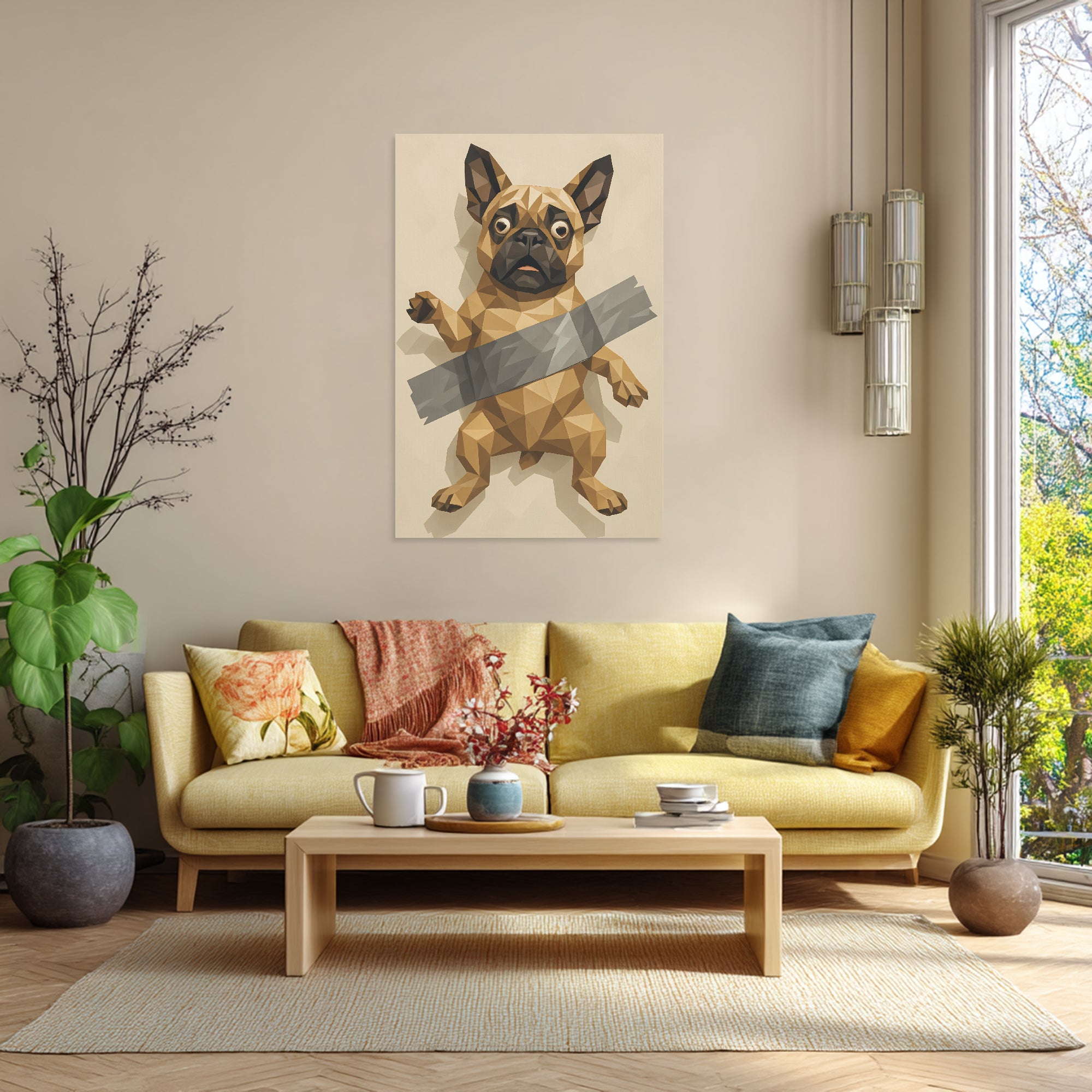 Goose - Stylish Vertical Canvas Painting Casual Wear | Unique Design