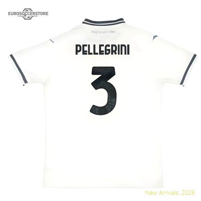 Premium 2025-2026 Ss Lazio Away Shirt (pellegrini 3) - Official Design
