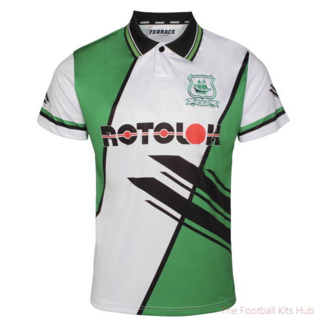 Fan Edition Plymouth Argyle Rotolok 1995-1996 Shirt (Grobbelaar 1)