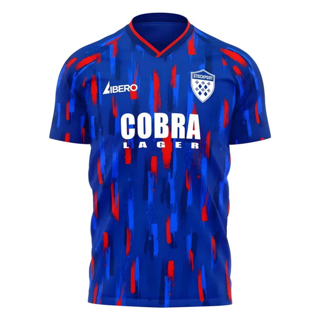 Stockport 2025-2026 Home Concept Football Kit (Libero) | Sale Price
